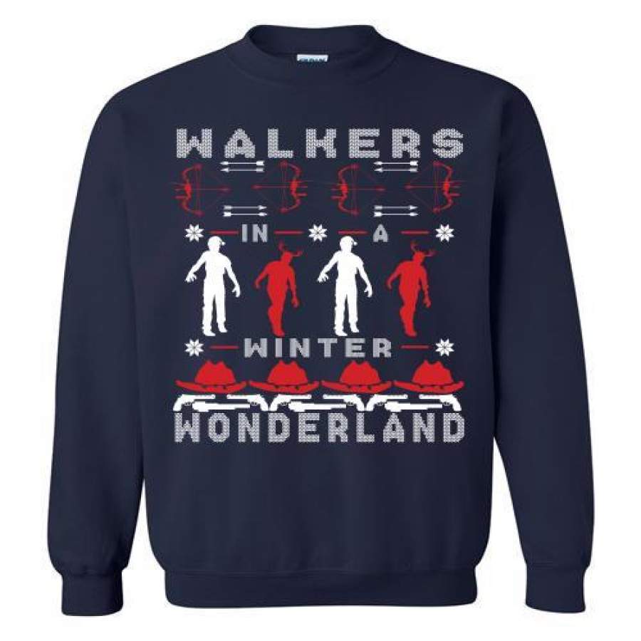 Walker Wonderland Ugly Christmas The Walking Dead Christmas Sweatshirt