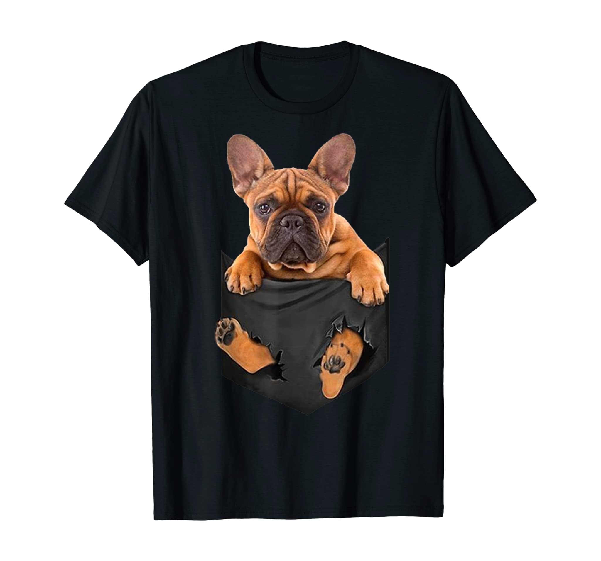 French Bulldog In a Pocket Mid T Shirt, Dog Inside Me