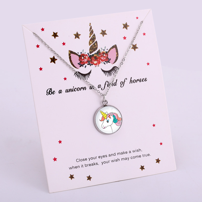 Unicorn Horse Pendants Necklaces Women Girl’s Jewelry Lover’s Party Friendship Birthday Christmas Gift Drop Shipping alx