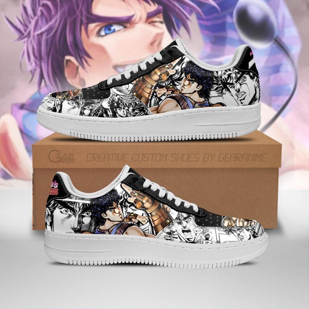 Jonathan Joestar Manga Style Jojo’S Air Force Shoes Sneakers Custom Anime