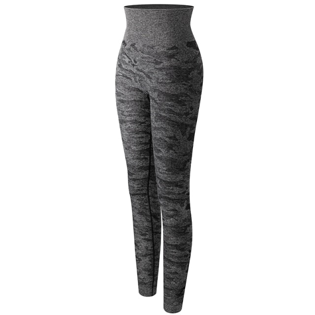 Women Camouflage Seamless Workout Scrunch Butt Lifting Leggings