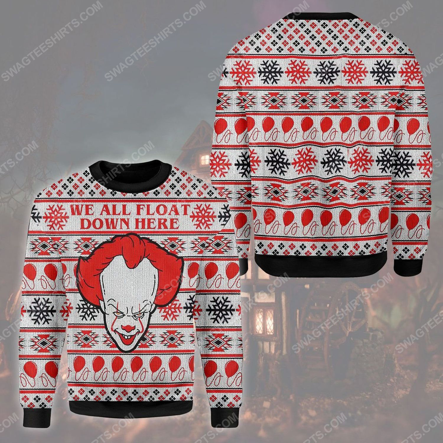 [Special Edition] Pennywise We All Float Down Here Ugly Christmas Sweater – Maria