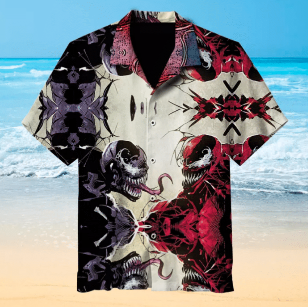 Venom Let There Be Carnage For Man And Woman Print Short Sleeve Hawaiian Shirt G95