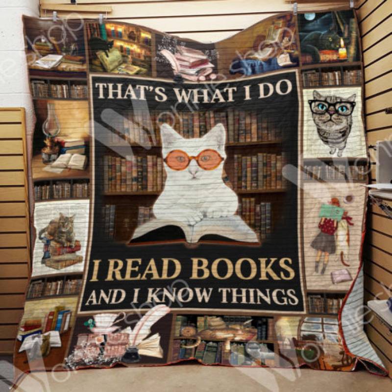 Book Cat Blanket NOV1202 95O35