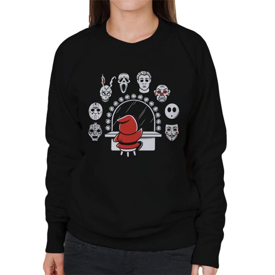 Super Mario Shy Guy Iconic Horror Masks Women’s Sweatshirt