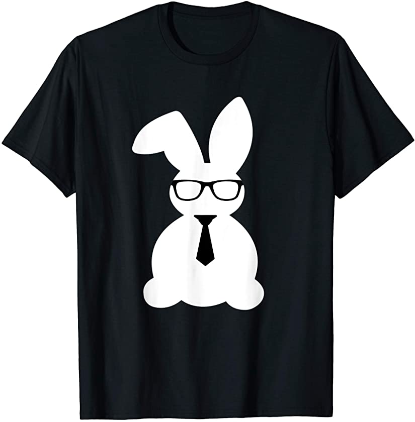 Cute Bunny Bow Tie Men Boys Kids Funny Easter Day T-Shirt