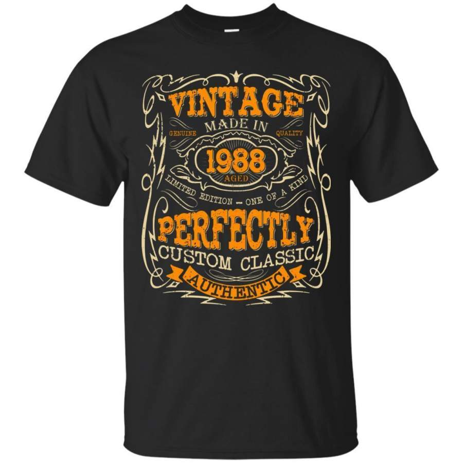 AGR Legends Vintage Made In 1988 30th Birthday Gift 30 Years Old Jaq T-shirt