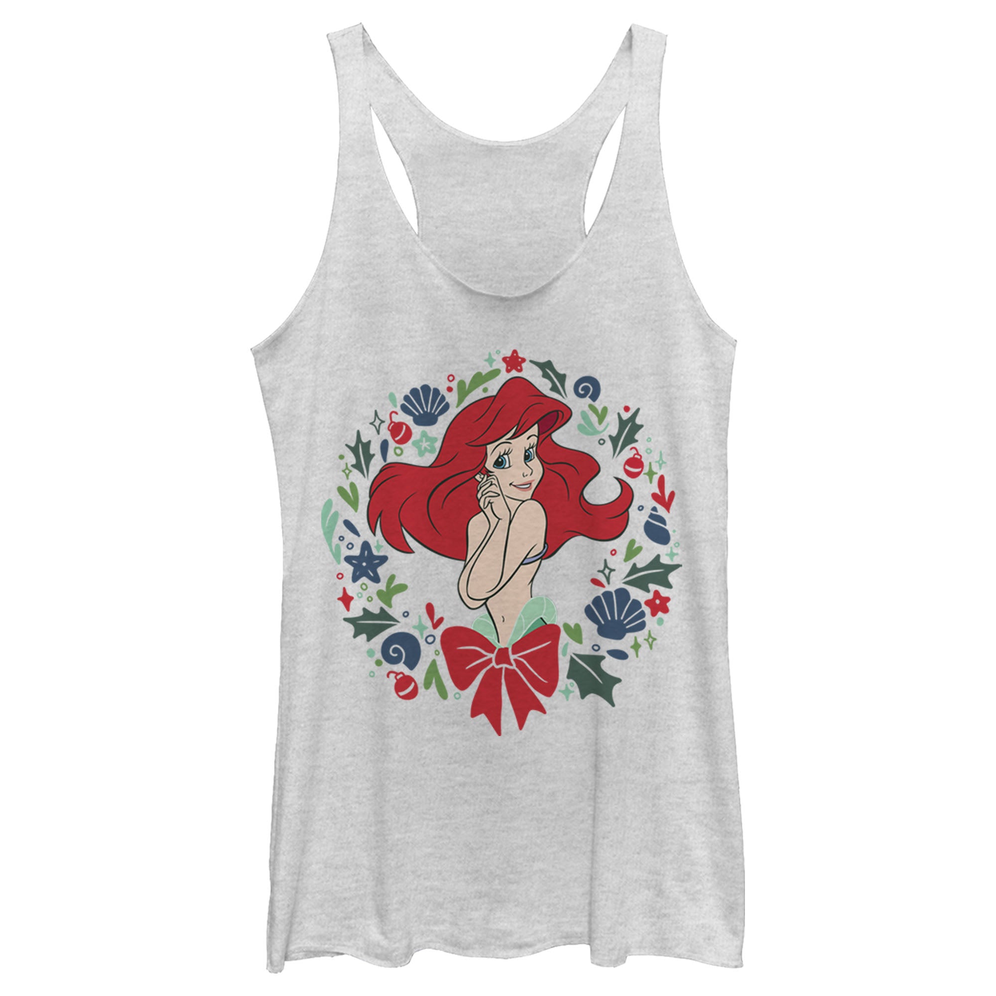 Women’S The Little Mermaid The Little Mermaid Ariel Wreath Racerback Tank Top