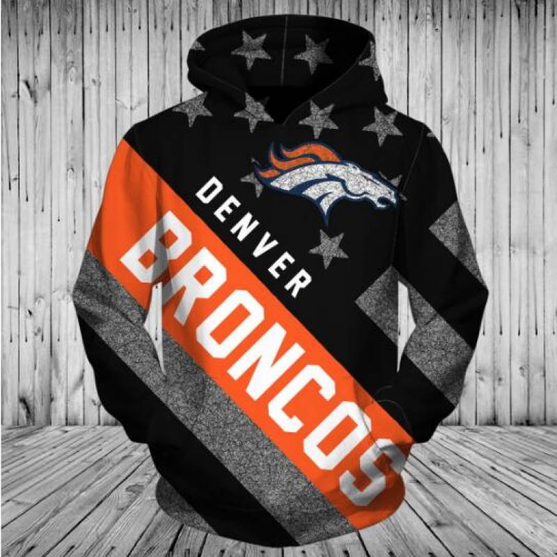 Denver Broncos Flag Hoodie