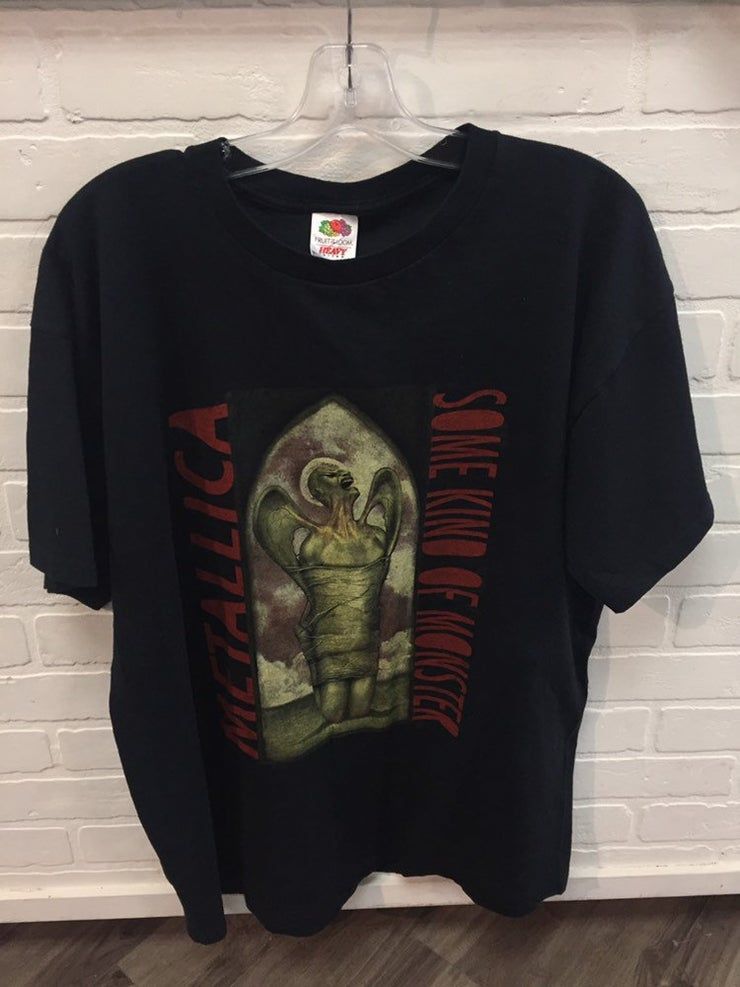 1990S Vintage Metallica Band Tour Print Shirt