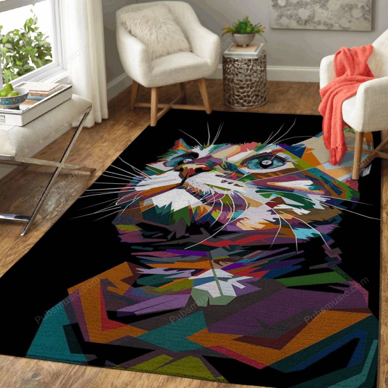 Colorfull Kitten  Pop Art – Wpap Area Rug Carpet