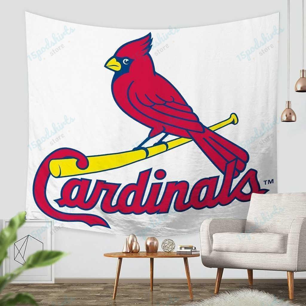 3D Custom St. Louis Cardinals Tapestry Throw Wall Hanging Bedspread