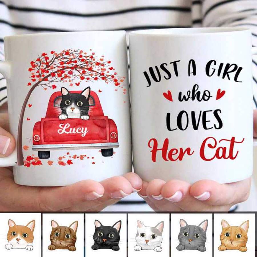 Valentine Truck Cats Personalized AOP Mug