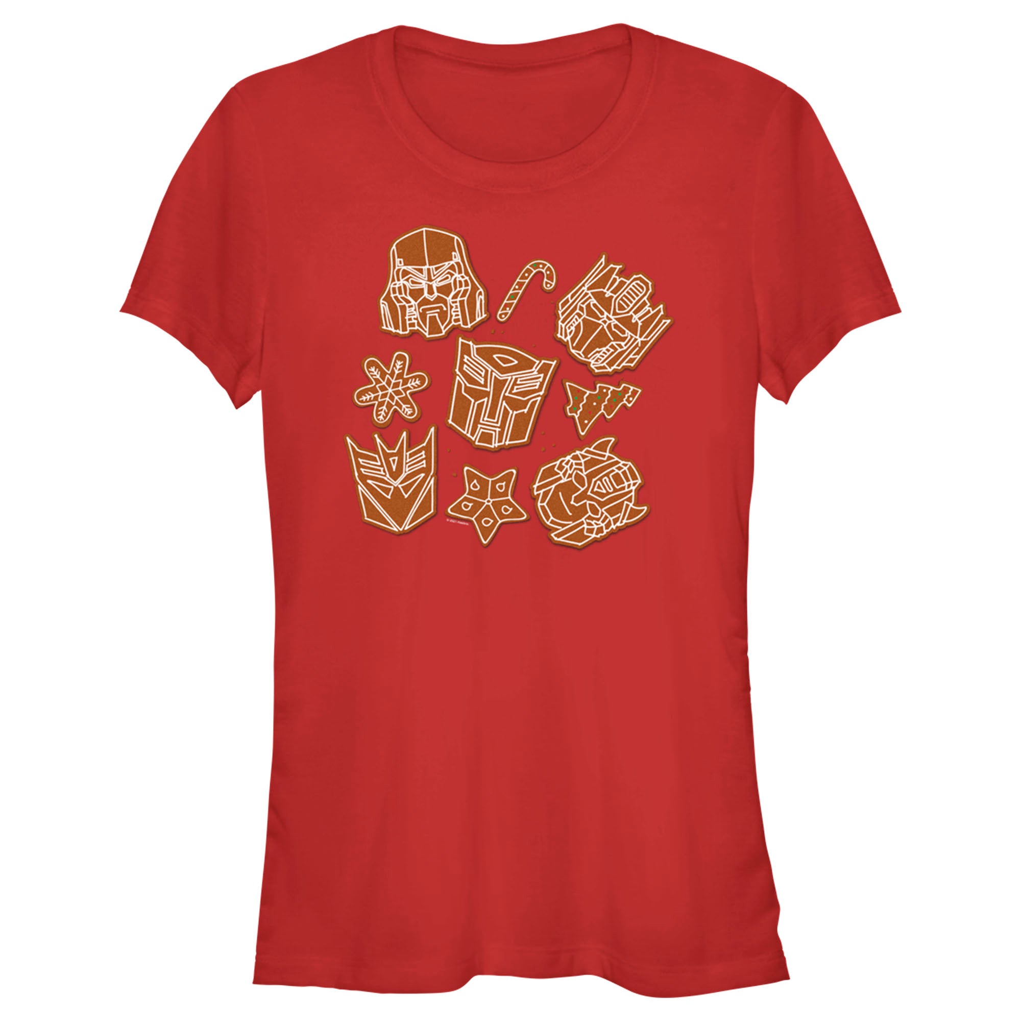 Transformers Junior’S Gingerbread Transformers  T-Shirt