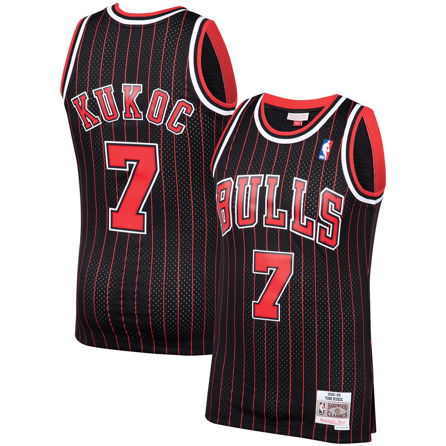 Toni Kukoc Chicago Bulls Mitchell & Ness Hardwood Classics Swingman Jersey – Black