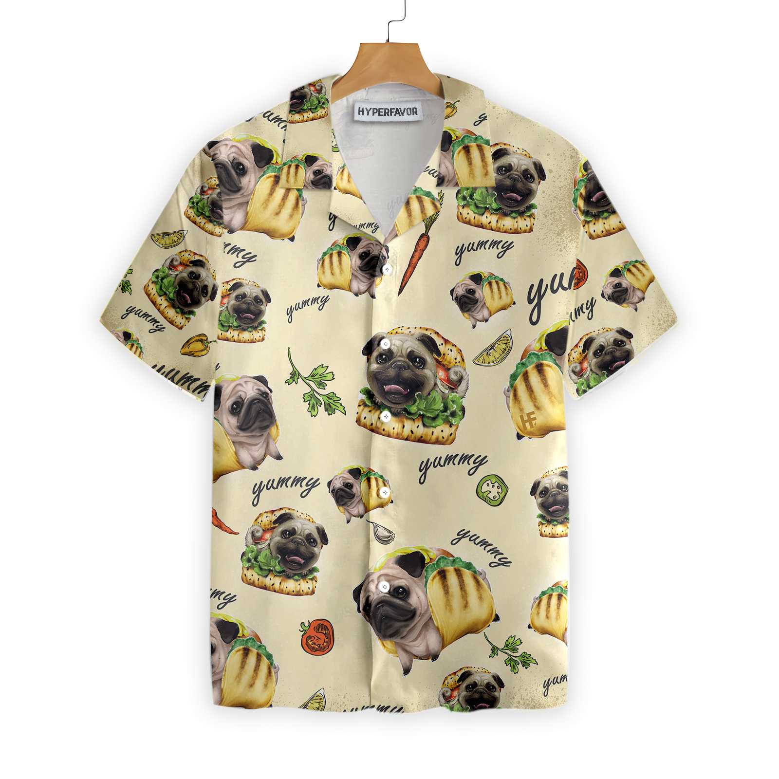 Adorable Taco Pugs Shirt For Men Hawaii Ha66450