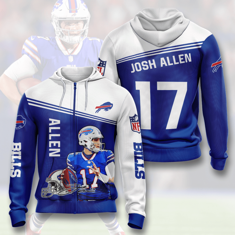 Josh Allen Buffalo Bills 64 Unisex 3D Hoodie Gift For Fans