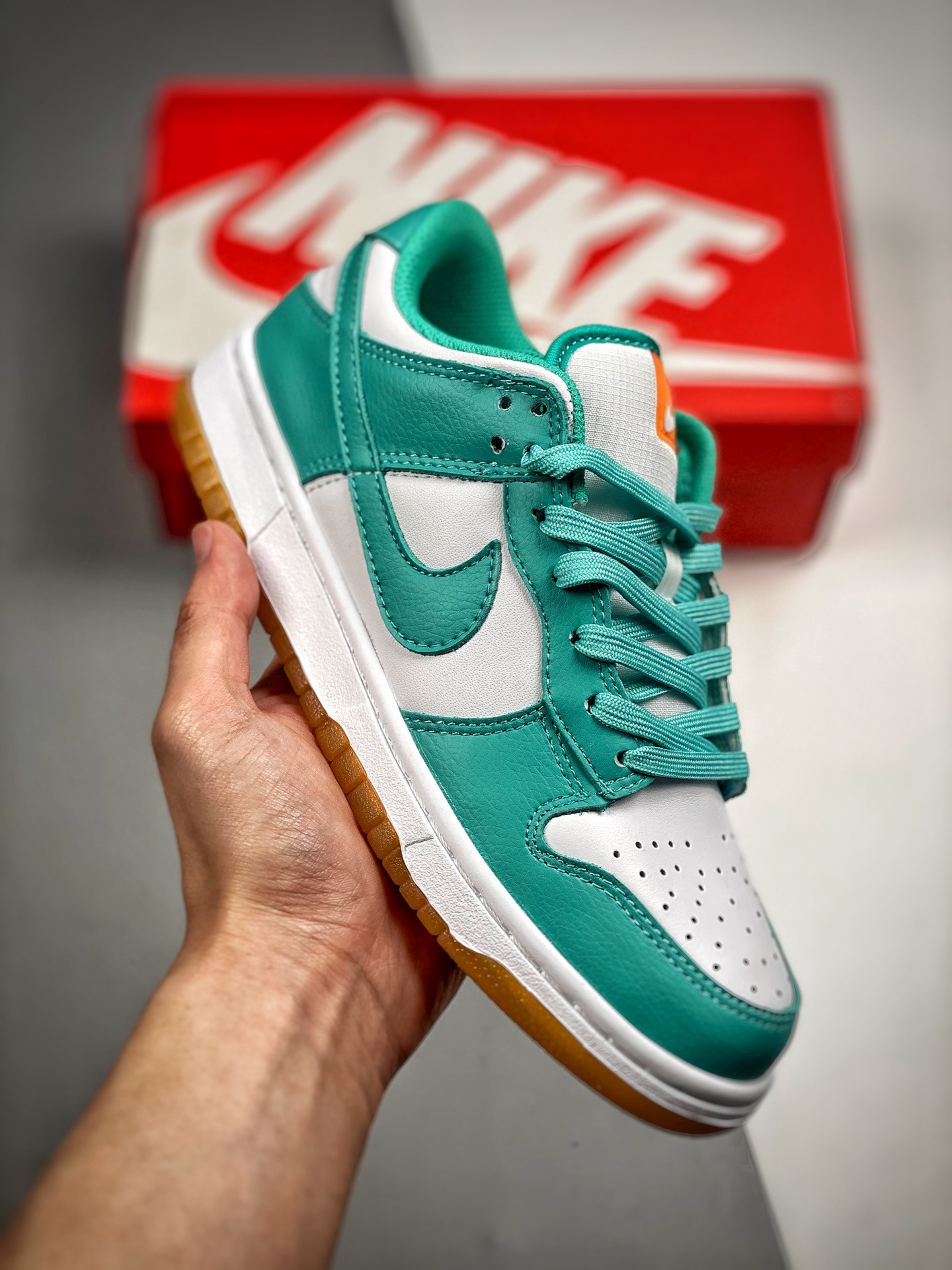 Nike Dunk Low White Turquoise Green Orange DV2190-100 5339212