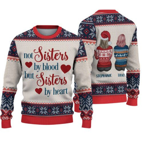 Personalized Christmas Gift Not Sister By Blood Sweater #Dh