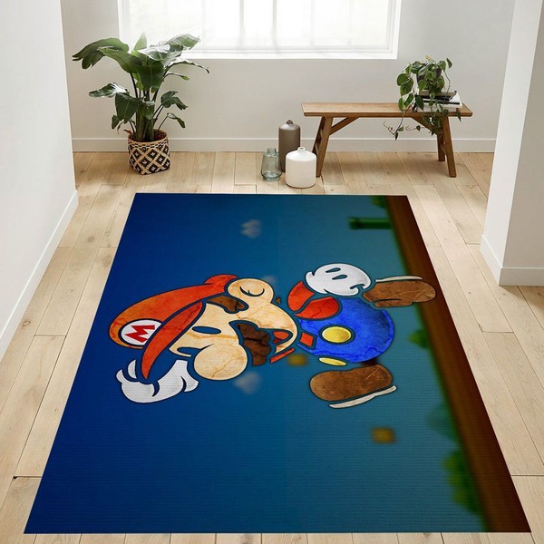 Super Mario 109 Area Rug Living Room And Bed Room Rug Gift Us Decor Vh3