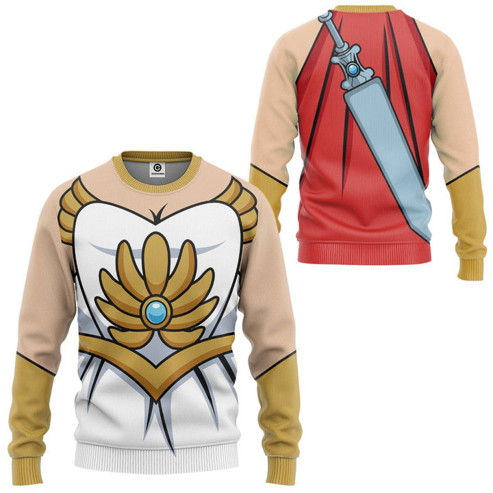 She Ra He-Man & Masters Of The Universe Ugly Christmas Sweater – All Over Print 3D Sweater