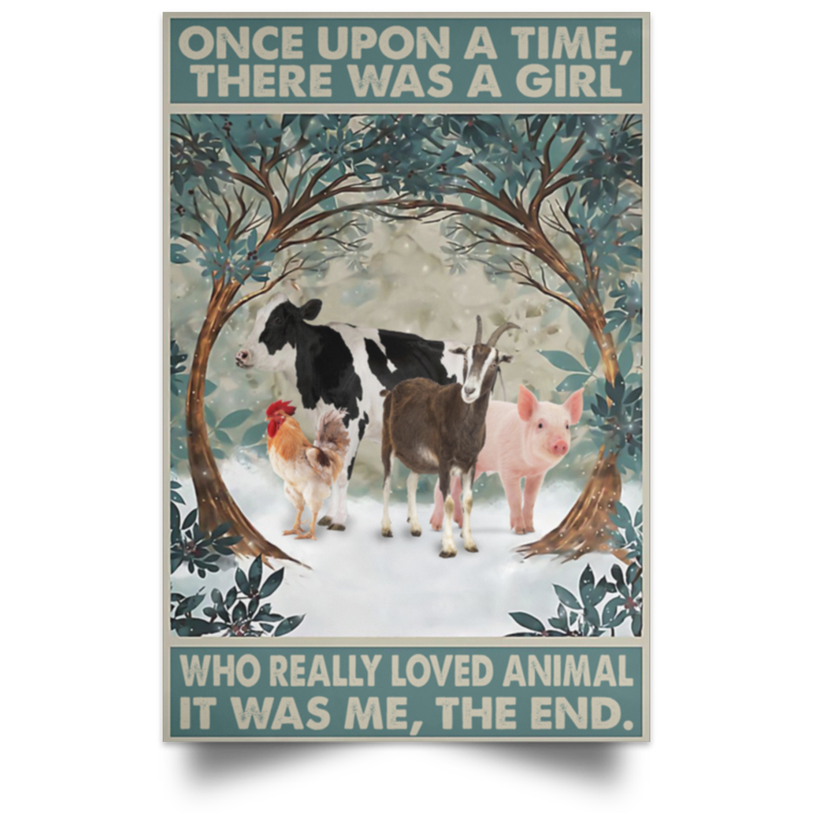 WHO REALLY LOVED ANIMAL POSTER