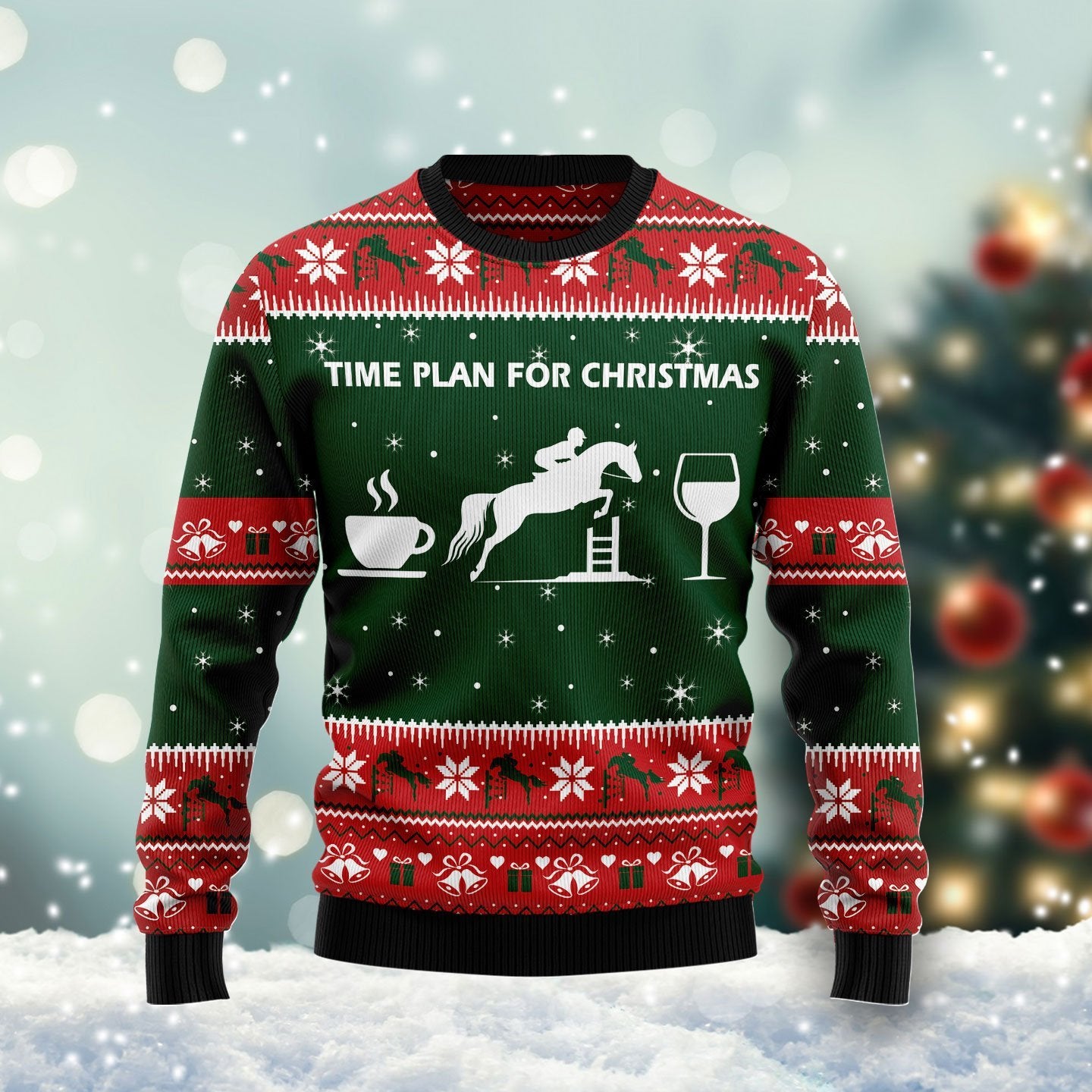 Time Plan For Christmas Ugly Christmas Sweater | For Men & Women | Adult | Us6046