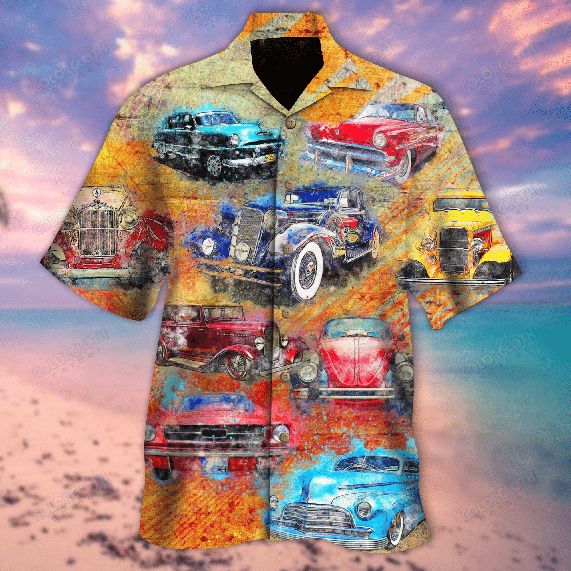 We Are Vintage Me And My Car Hawaiian Shirt Re Ha109542