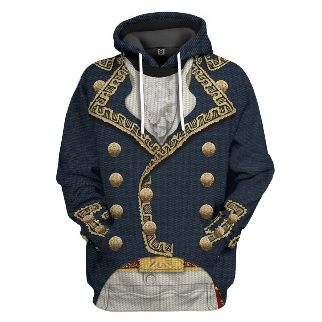 3D Marquis De Lafayette Ugly Sweater Tshirt Hoodie Apparel