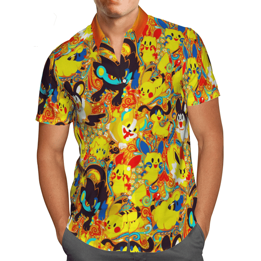 Pokemon Electric Type All Over Print Hawaii Shirt Ha101946