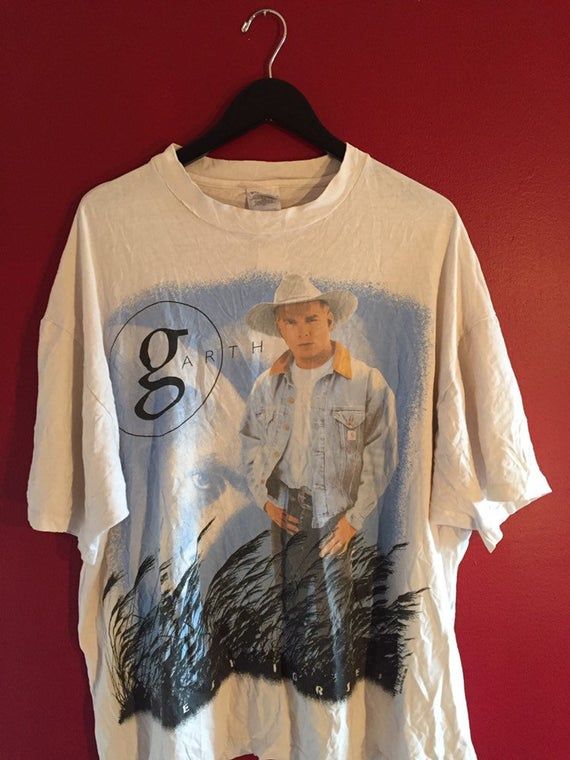 90 s Vintage Garth Brooks Band Tour Tee Shirt 90s Garth Brooks Fresh Horses Big Graphic T Shirt 90s Clothing Hypebeast Streetwear