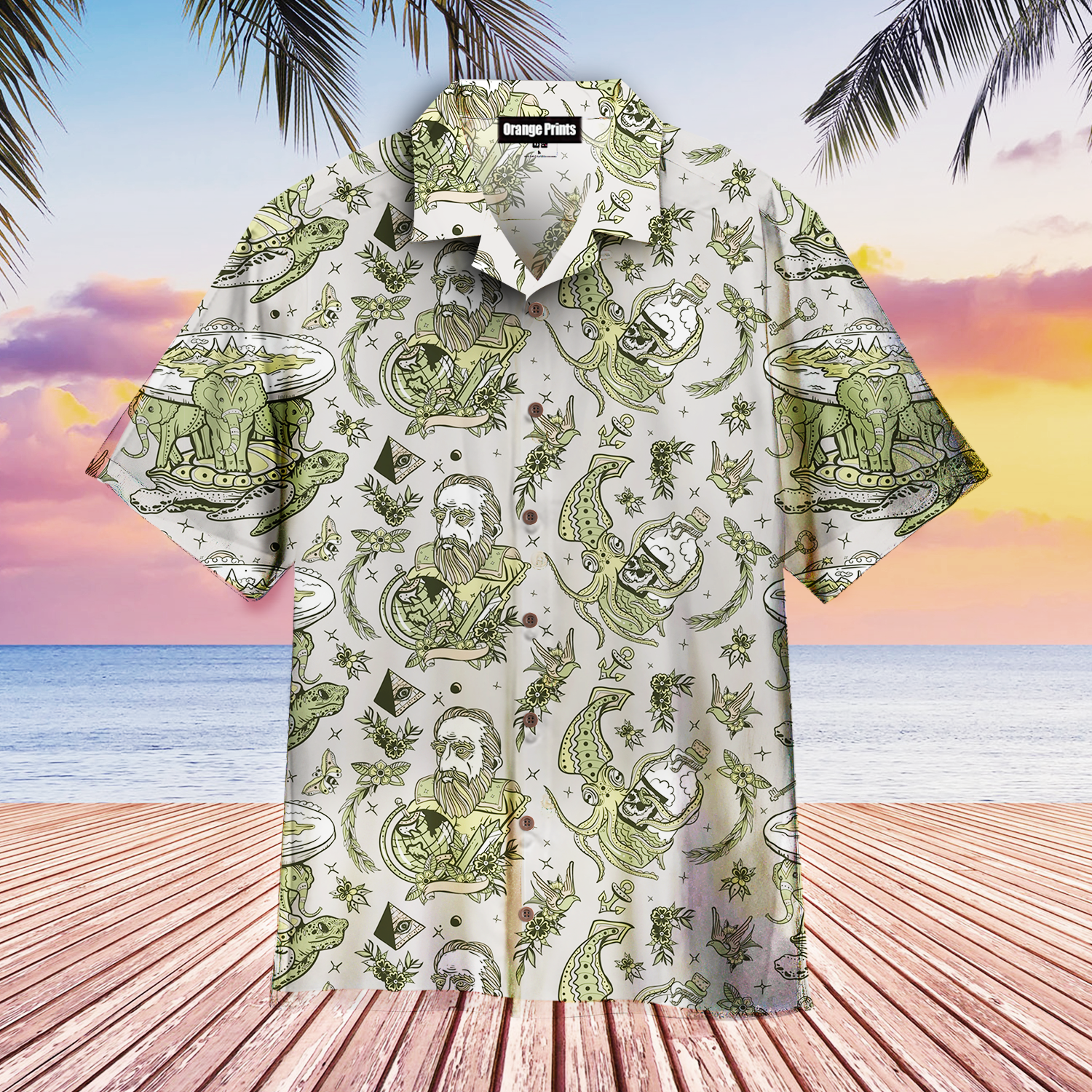 Flat Earth Is Change My Mind Aloha Hawaii Shirts For Men Women Ha84937