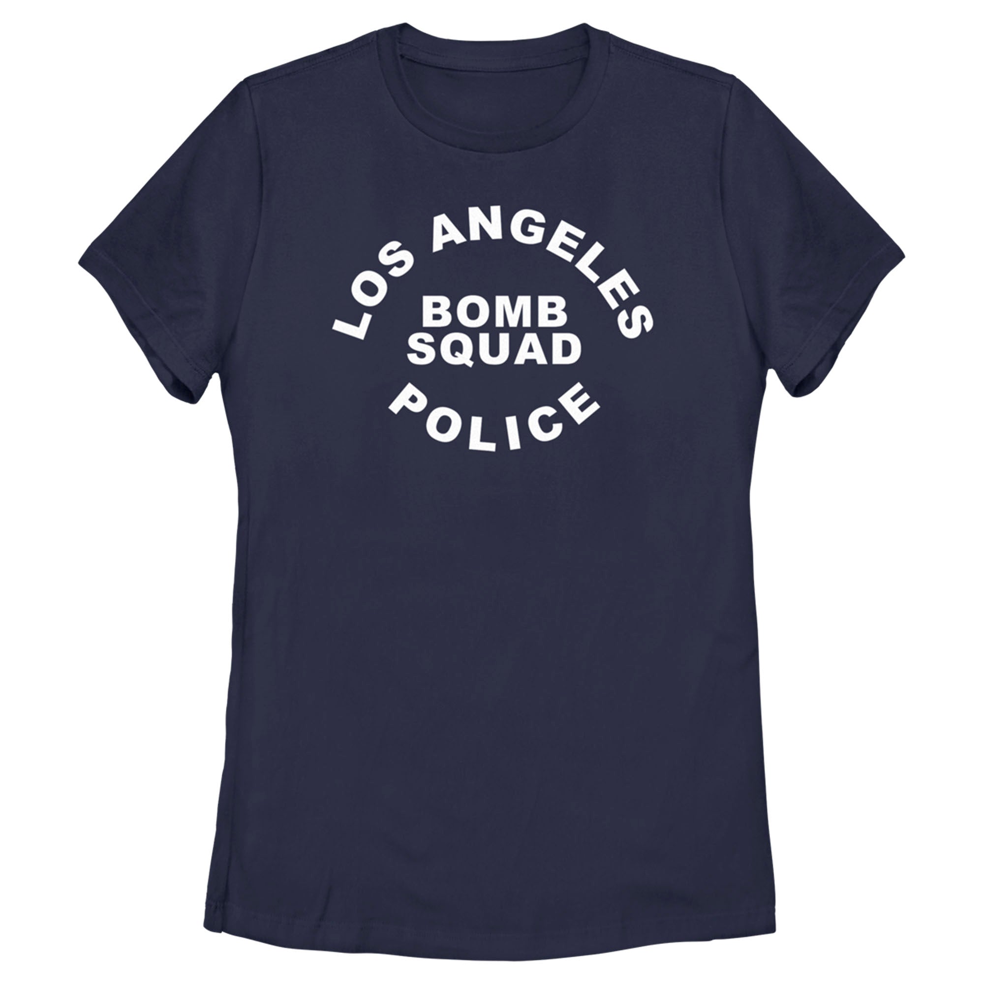 Women’S Lapd Los Angeles Bomb Squad Police In White T-Shirt