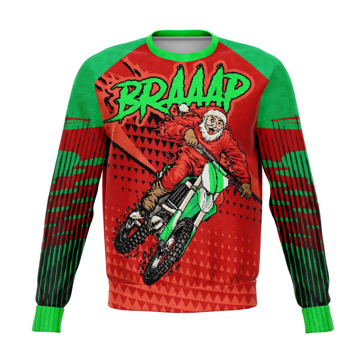 Braaap – Motocross / Dirt bike Ugly Christmas Sweater