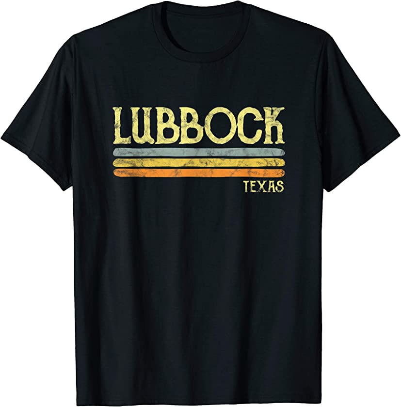 Vintage Lubbock Texas Tx T-shirt Love Gift Souvenir