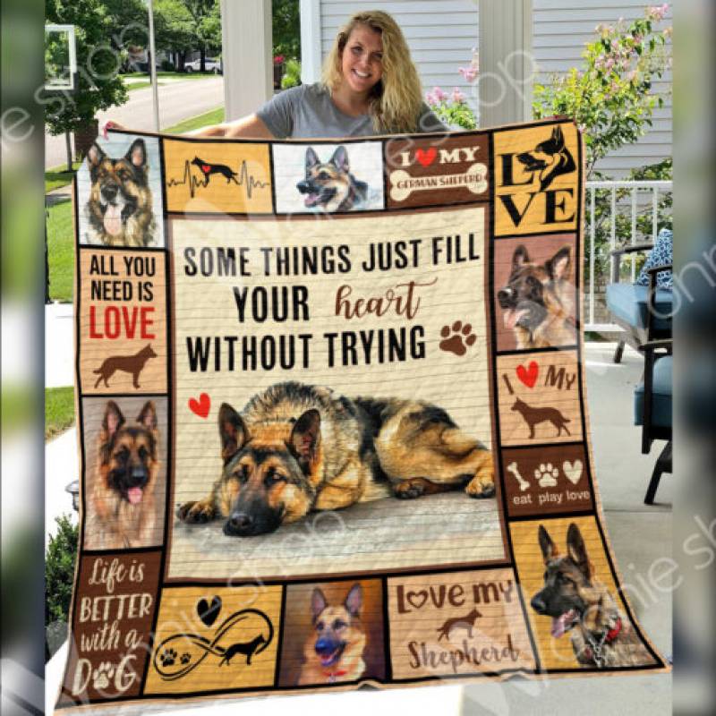 German Sheperd Dog Blanket DCB3001 69O59