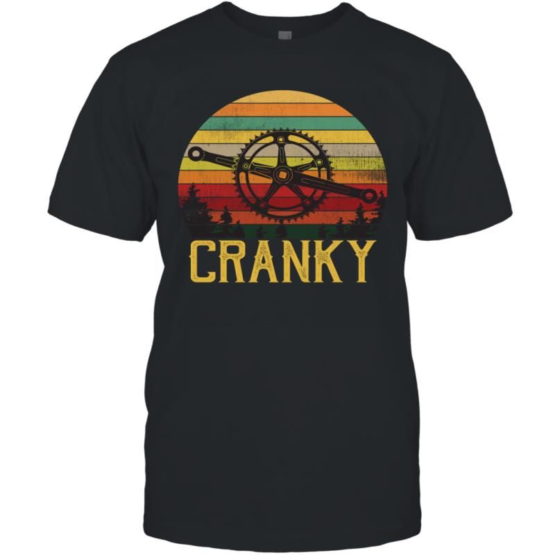 Bicycle Cranky Funny Riding Bike Lovers Vintage Fans Shirt T-Shirt