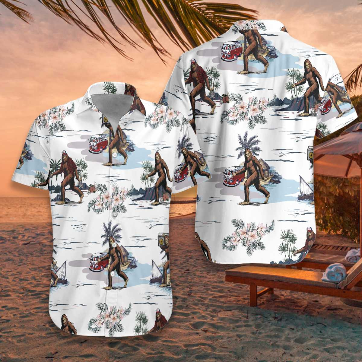 Bigfoots Are Ready For Summer Hawaii Shirt Unisex Adult Ha54374