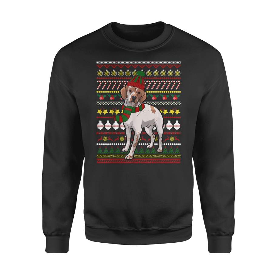 Brittany Santa Claus Ugly Sweater Dog Gift T Shirt – Standard Fleece Sweatshirt