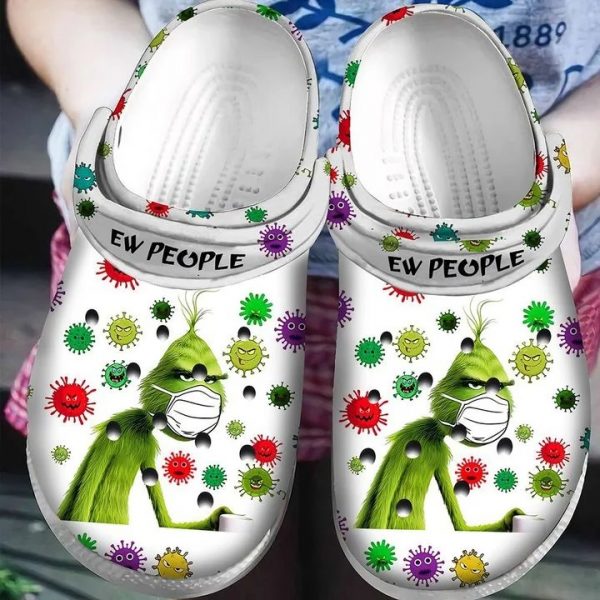 The Grinch Christmas Gifts Adults Kids Crocs Shoes Crocband Clog For Men Women Ht