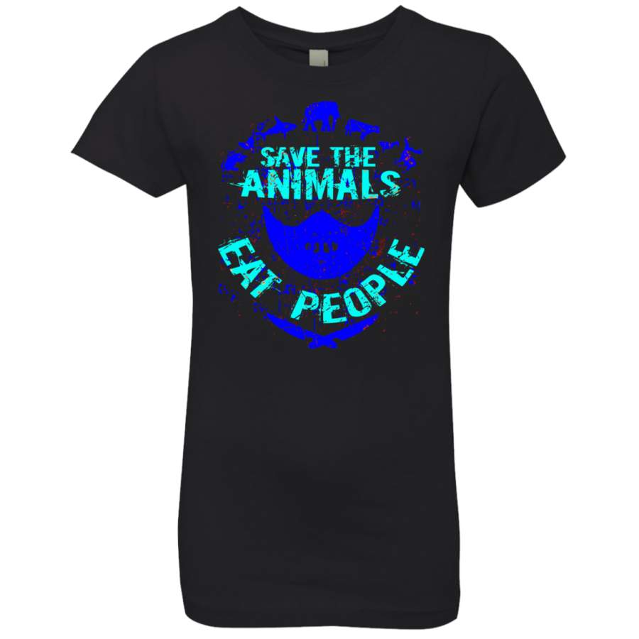 save the animals, EAT PEOPLE2 Level Girls’ Princess T-Shirt