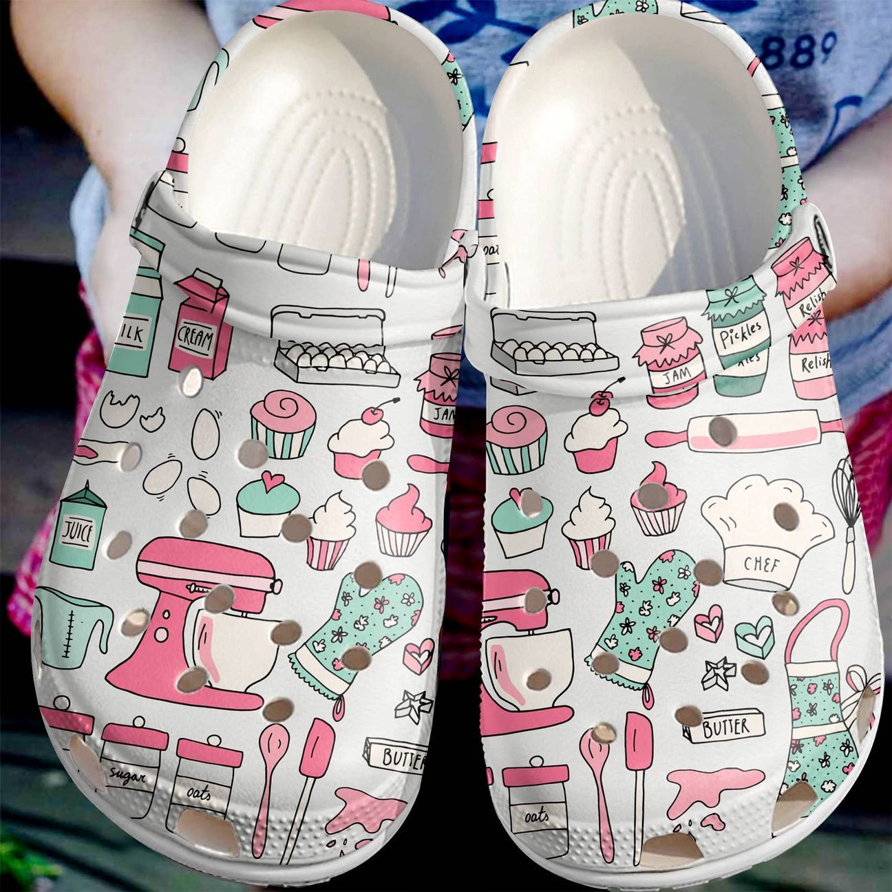 Baking Personalize Clog, Custom Name, Text, Fashion Style For Women, Men, Kid, Print 3D Baking Lover