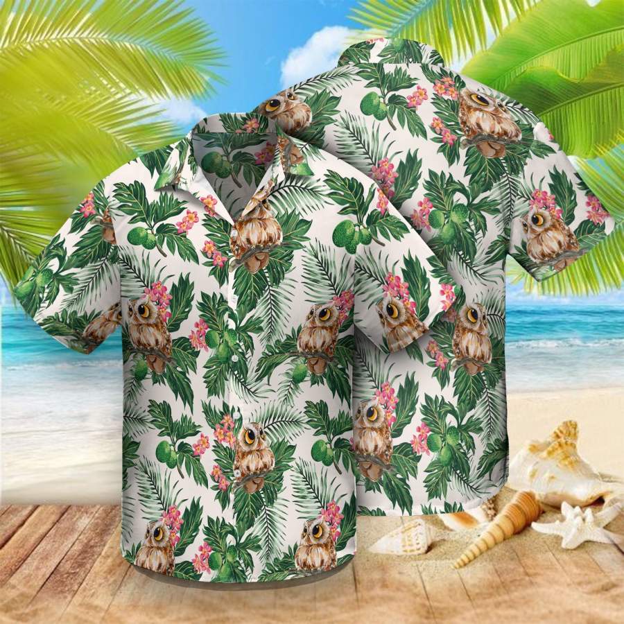 Owl Hawaiian Shirt Ha802