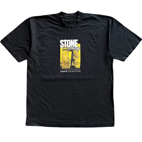 Yellow Stonehenge Tee Shirt Outfit  For Men  For Women