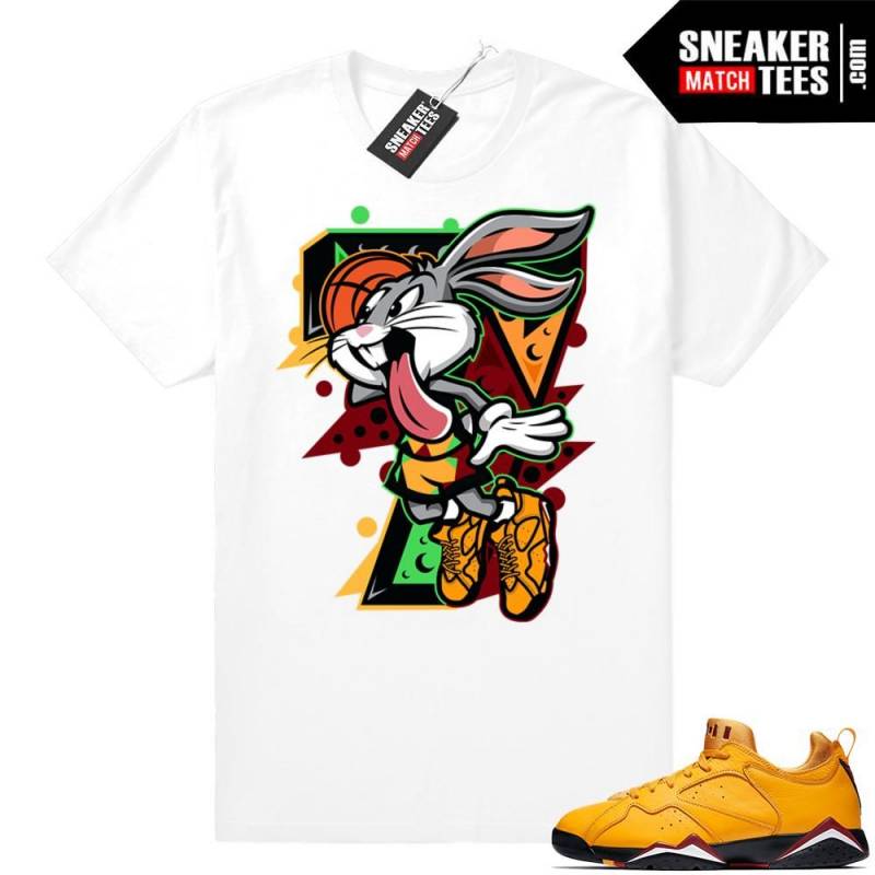 Jordan 7 low taxi t-shirts | Air Bunny | White Shirt