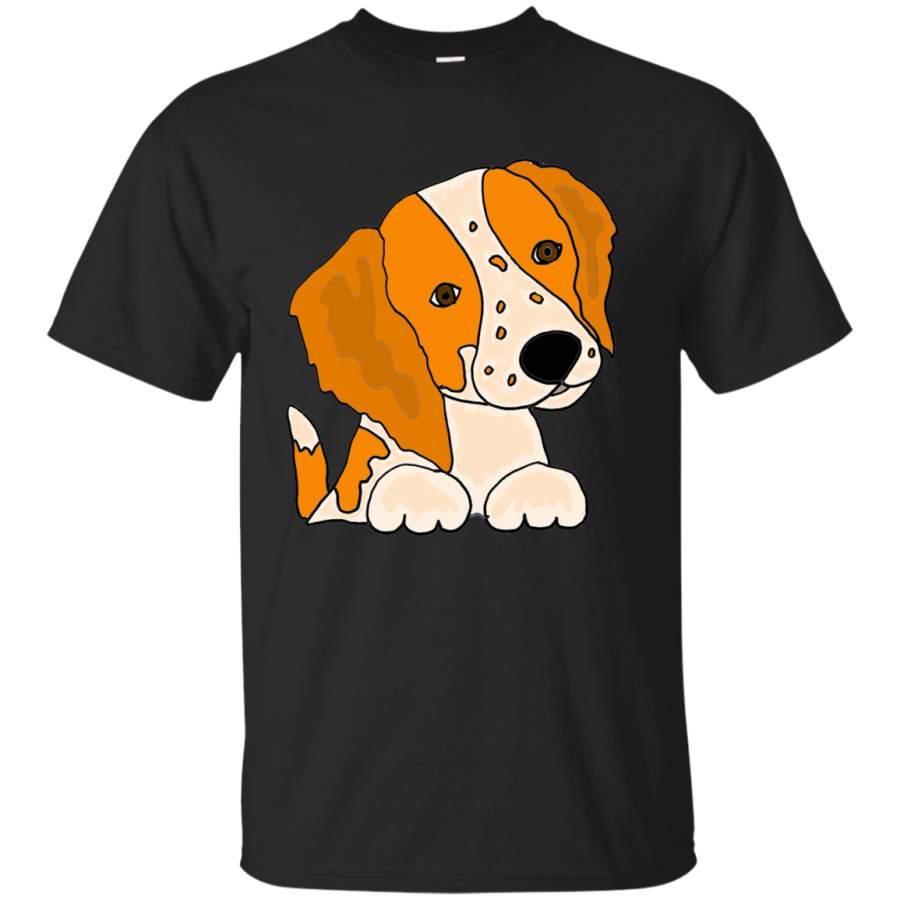 BRITTANY SPANIEL – Funny Cute Brittany Spaniel Puppy Dog Art T Shirt & Hoodie