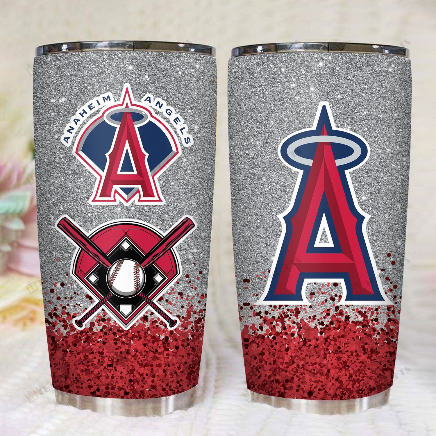 Los Angeles Angels American Baseball Team 20Oz Stainless Steel Tumbler