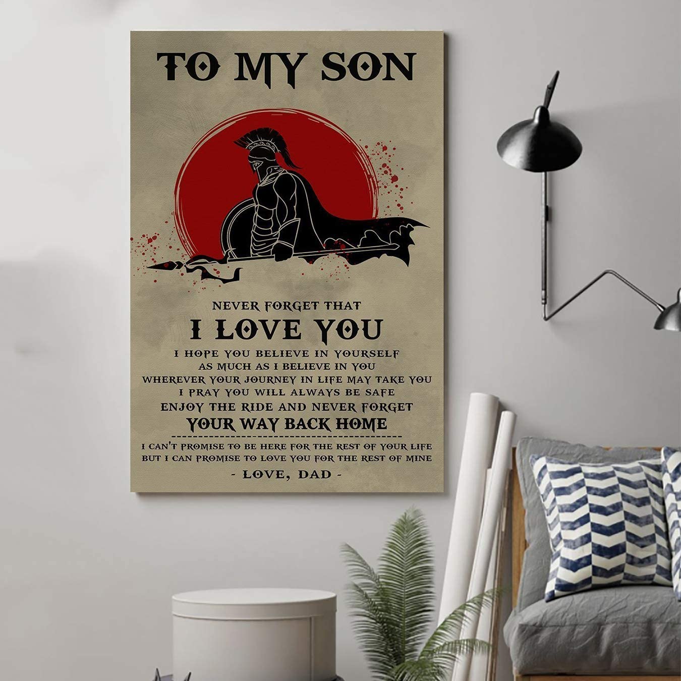 Spartan Poster – Dad to Son – I Love You V2