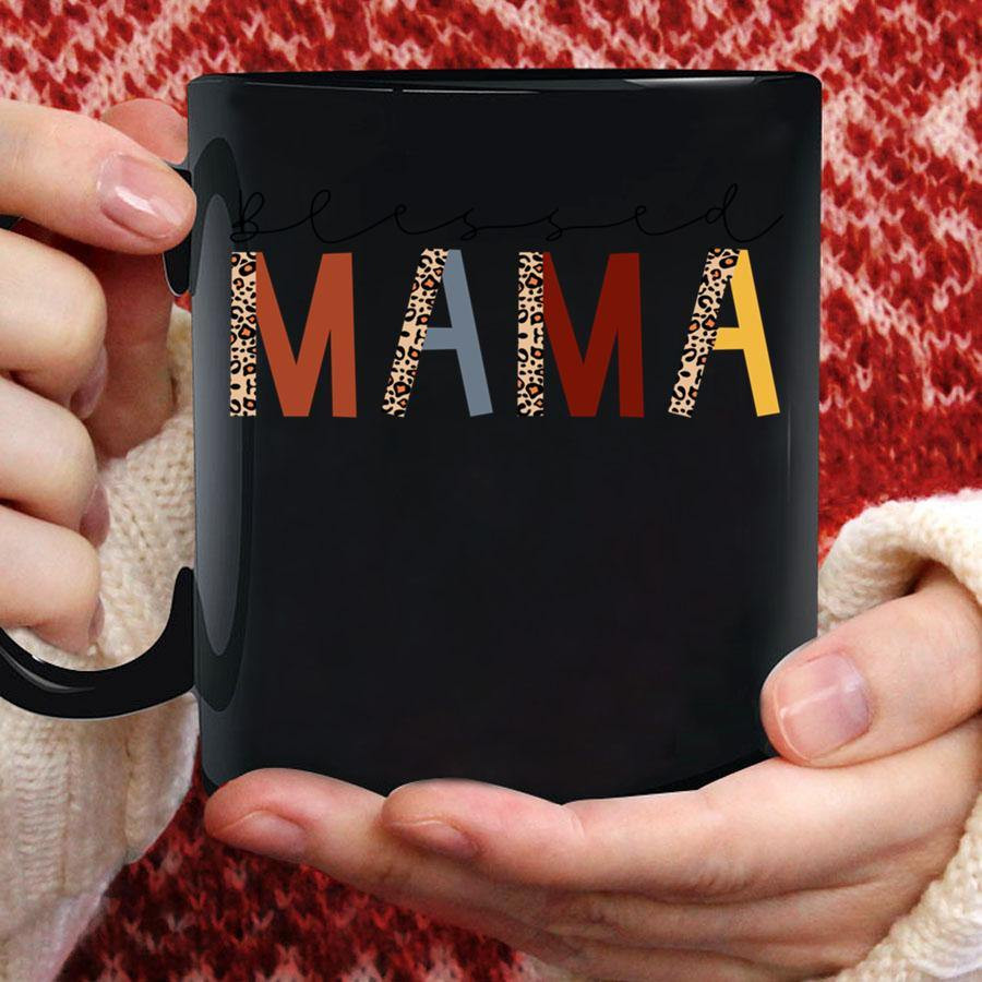 Blessed Mama Leopard Mug