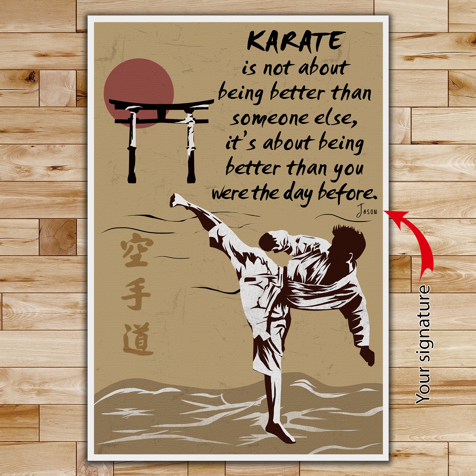 Ka021 - Karate Is Not About - Karate Poster - Poster Art Design